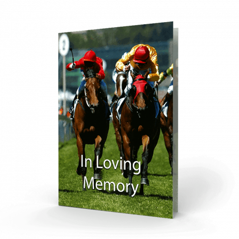 Horse Racing Ireland Memorial Card
