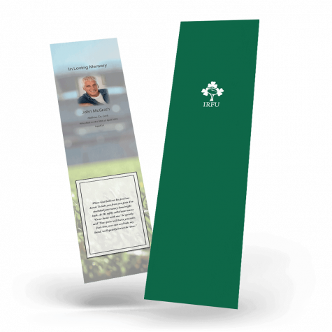 Ireland Rugby Memorial Bookmark