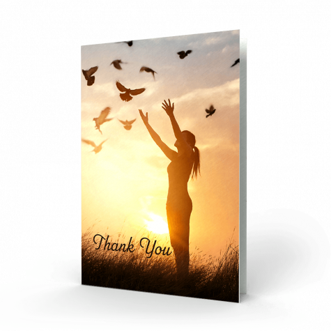 Folded Acknowledgement / Thank You  Card (PAC-27)