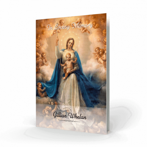 Madonna and Child Memorial Card