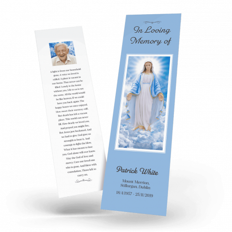 Our Lady Memorial Bookmark