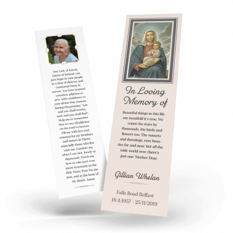Our Lady and Infant Jesus Bookmark