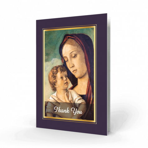 Mary and baby Jesus Thank You Card (PAC-51)
