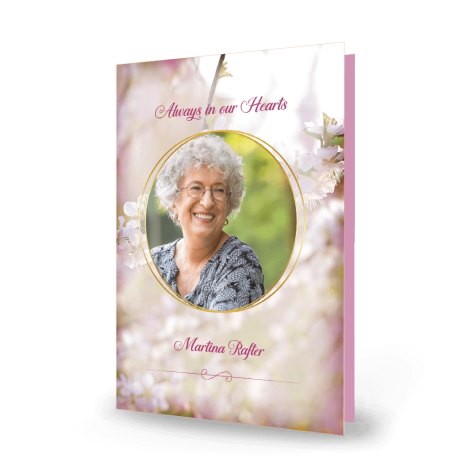 Contemporary Style Memorial Cards