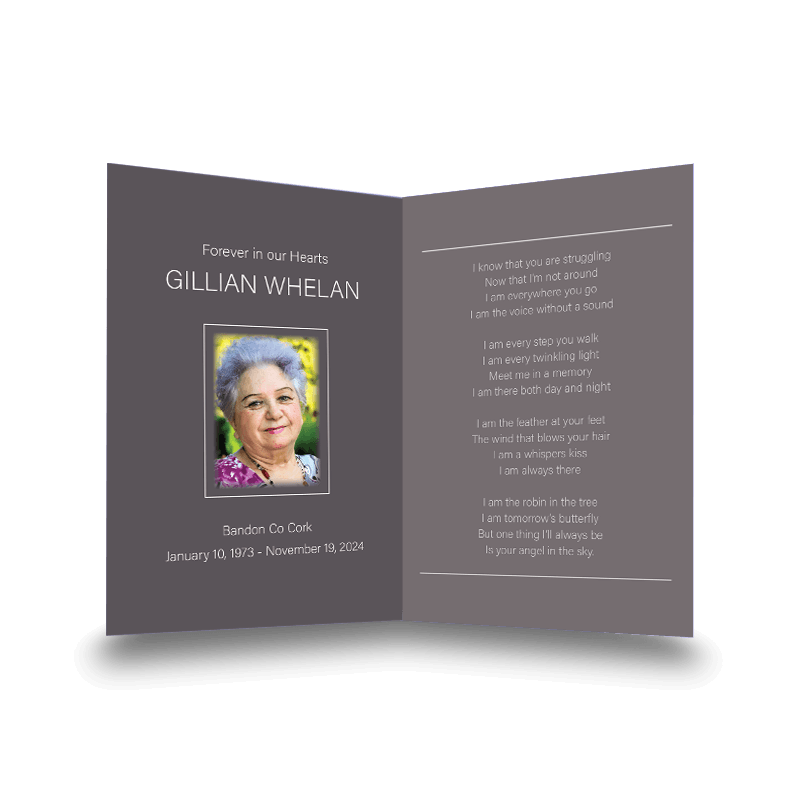 Ardmore Sunset Memorial Card | Ardmore Memorial Cards | Waterford Memorial Cards - Image 2