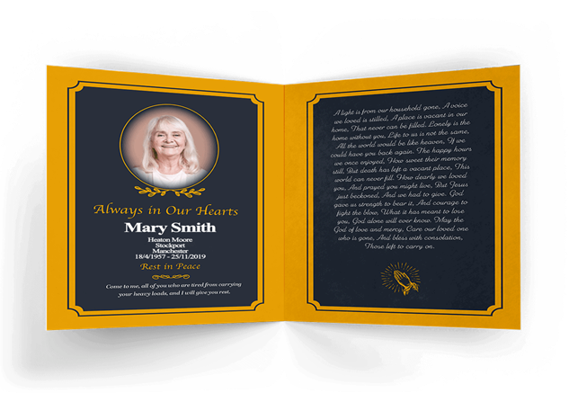 Modern Memorial Cards