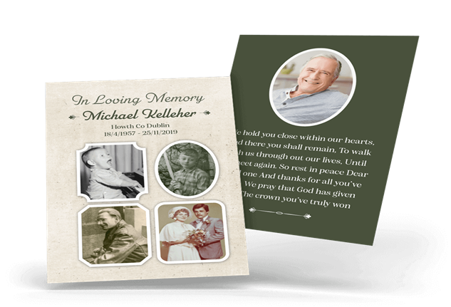 memorial cards online