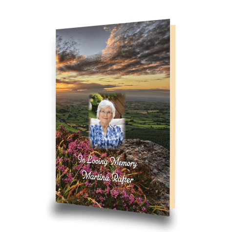 evening-sunset-memorial-card